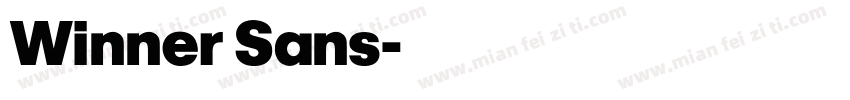 Winner Sans字体转换